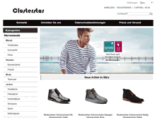 Tablet Screenshot of clusterstar.de